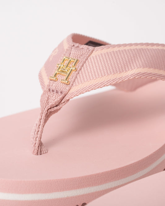 Tommy Hilfiger Webbing Beach Womans Sandal - Foggy Pink