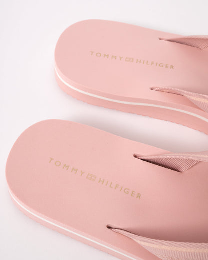 Tommy Hilfiger Webbing Beach Womans Sandal - Foggy Pink