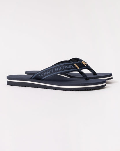 Tommy Hilfiger Webbing Beach Womans Sandal - Space Blue