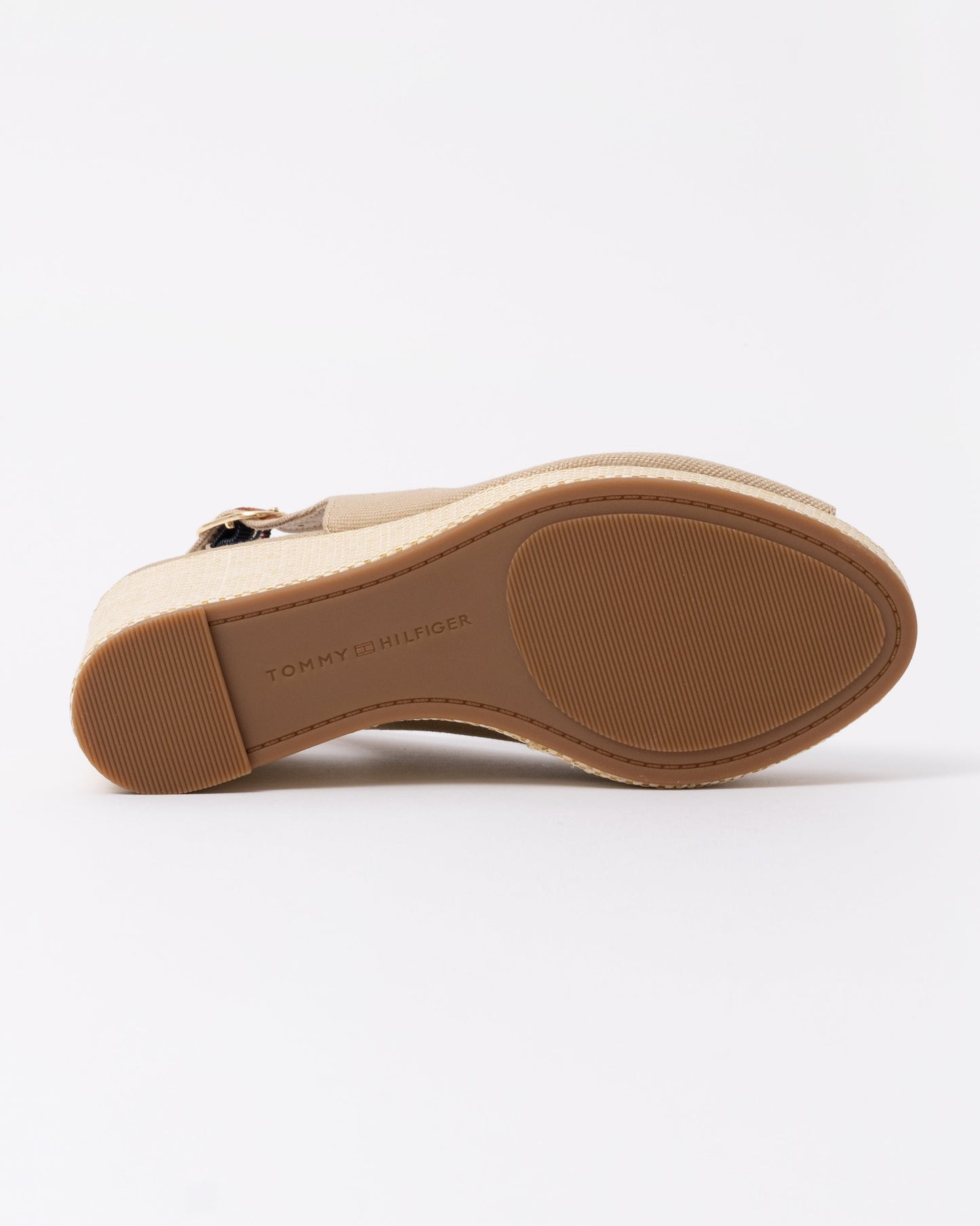 Tommy Hilfiger Womens Flag Slingback Wedge  Espadrille - Horseradish