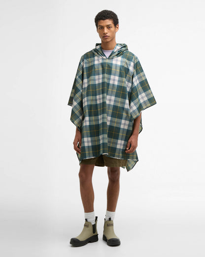 Barbour Unisex Tartan Showerproof Poncho - Ancient Tartan | CHO | Designer Unisex Rain Coats