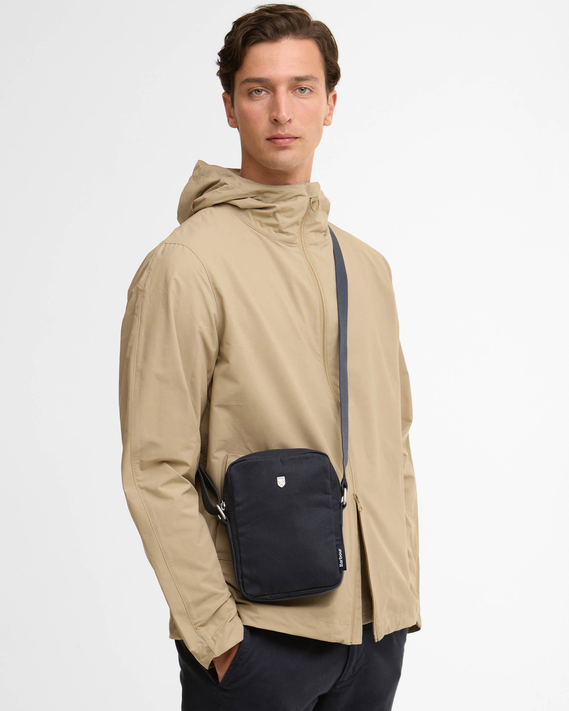 Barbour Cascade Unisex Flight Bag - Navy | CHO | Designer Unisex Bags