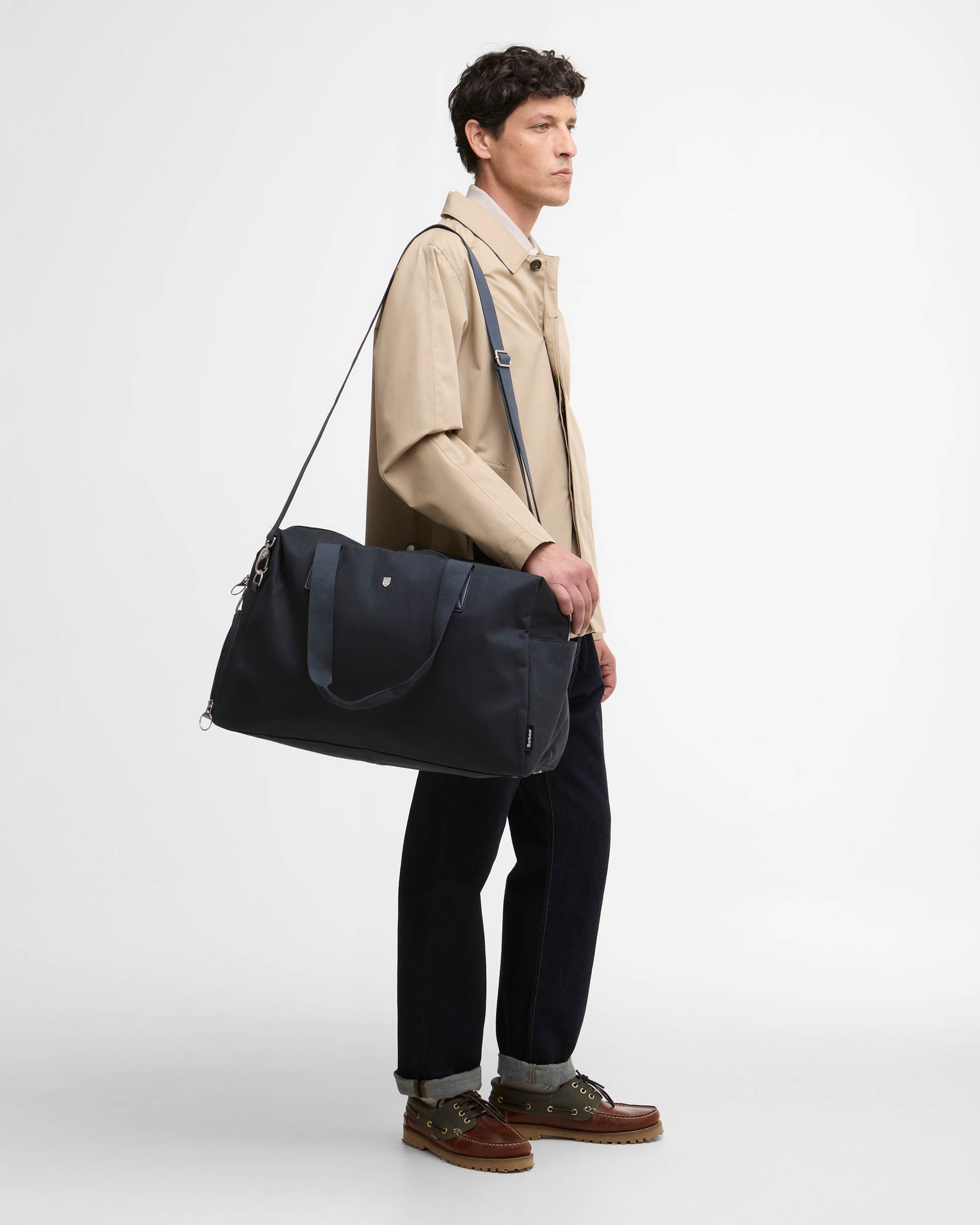 Barbour Cascade Mens Holdall - Navy | CHO | Designer Mens Bags