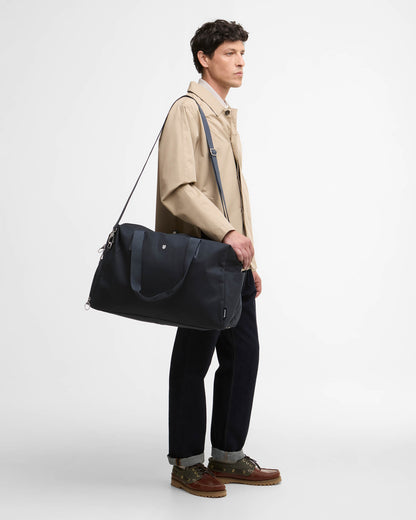 Barbour Cascade Mens Holdall - Navy | CHO | Designer Mens Bags