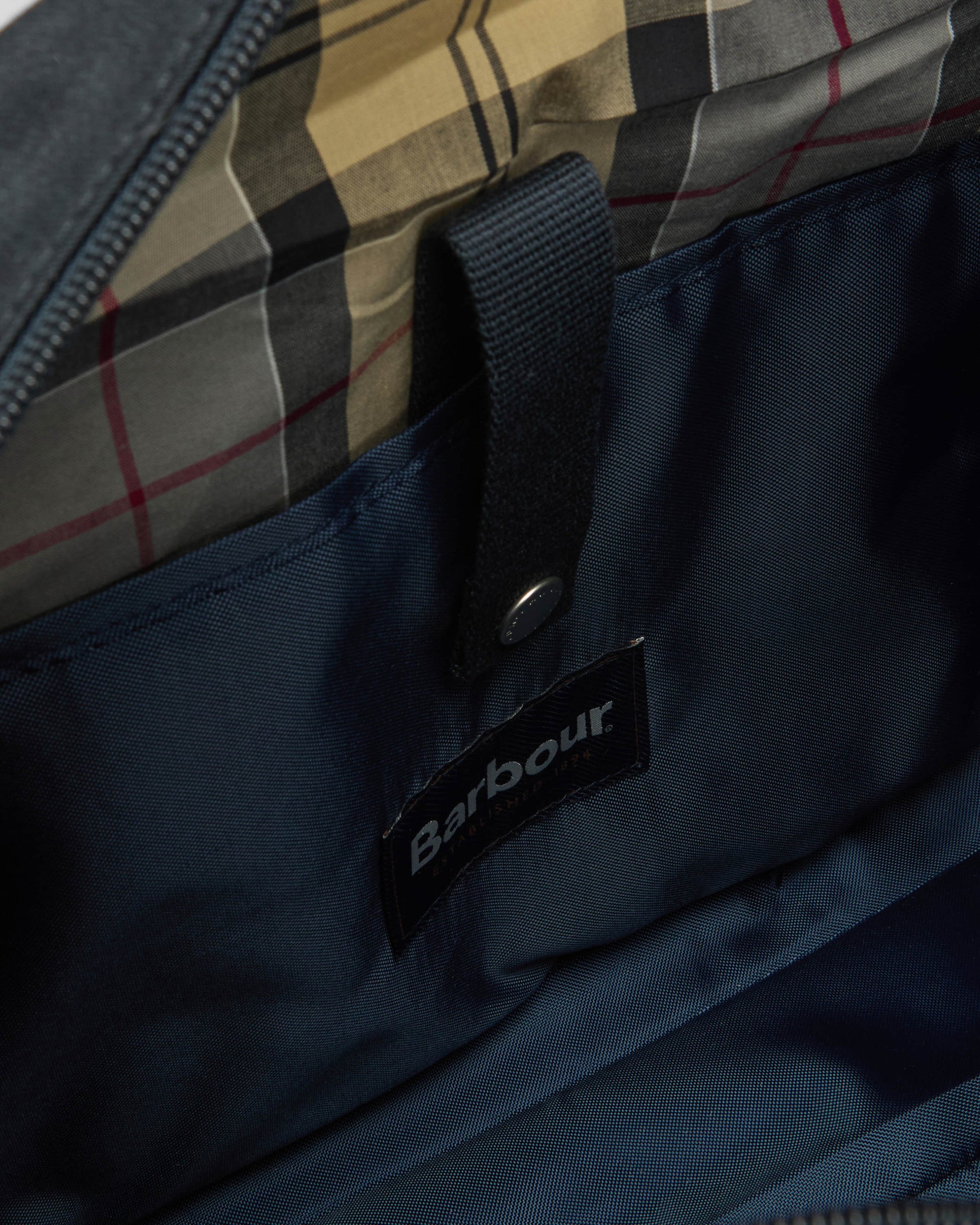 Barbour Cascade Mens Flight Bag - Navy | CHO | Designer Mens Bags