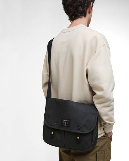 Barbour Field Wax Riever Crossbody Bag - Sage | CHO | Designer Unisex Cross Body Bags
