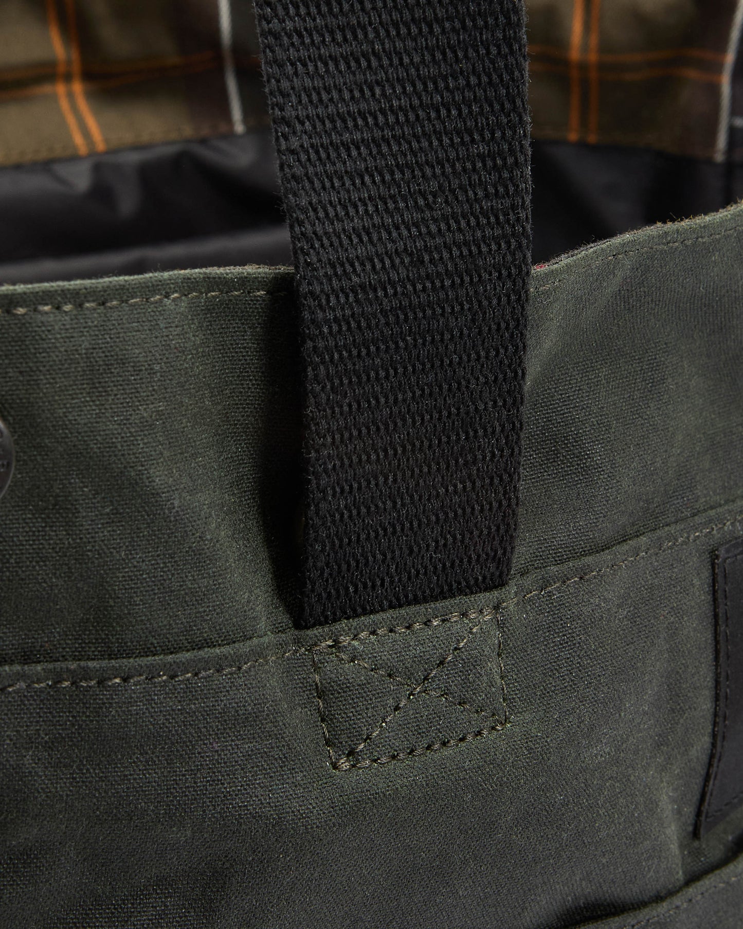 Barbour Field Wax Tote Bag - Sage/Classic | CHO | Designer Unisex Tote Bags