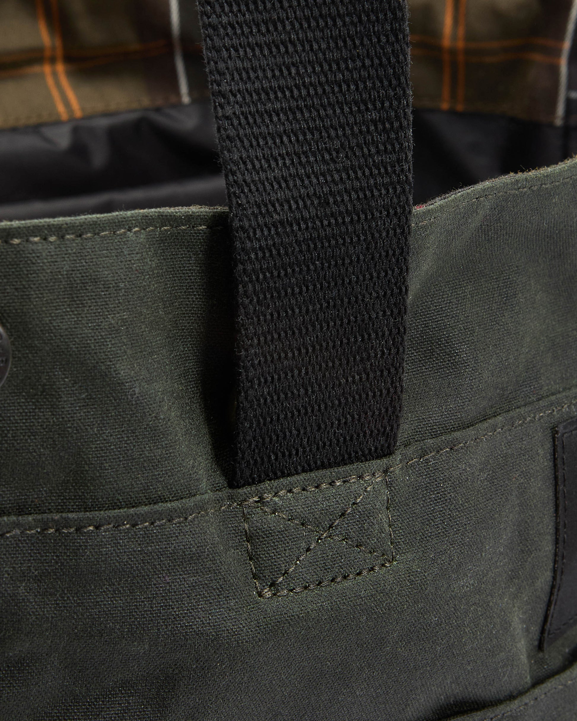 Barbour Field Wax Tote Bag - Sage/Classic | CHO | Designer Unisex Tote Bags