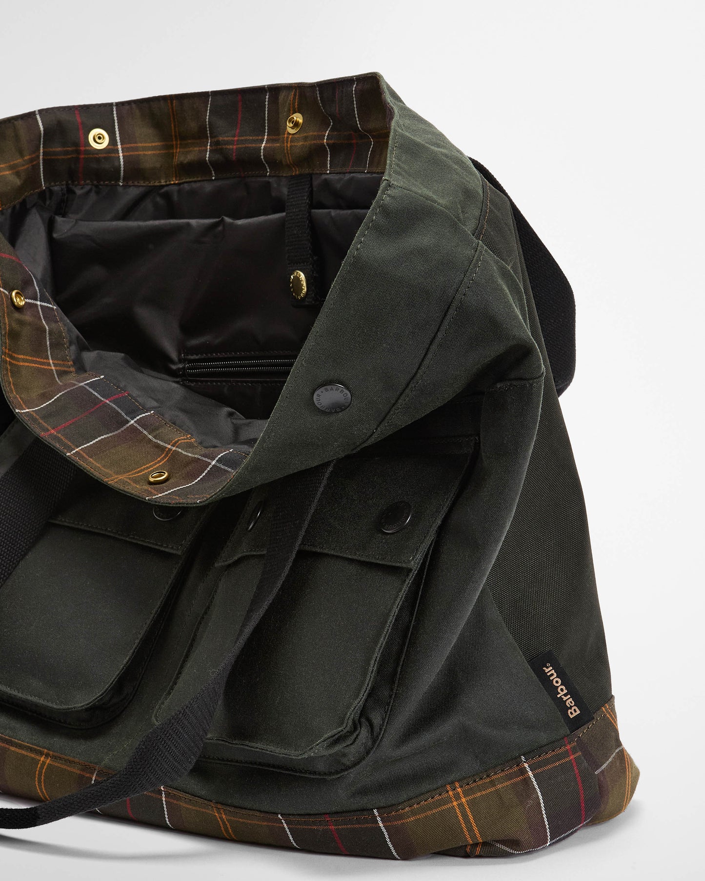 Barbour Field Wax Tote Bag - Sage/Classic | CHO | Designer Unisex Tote Bags
