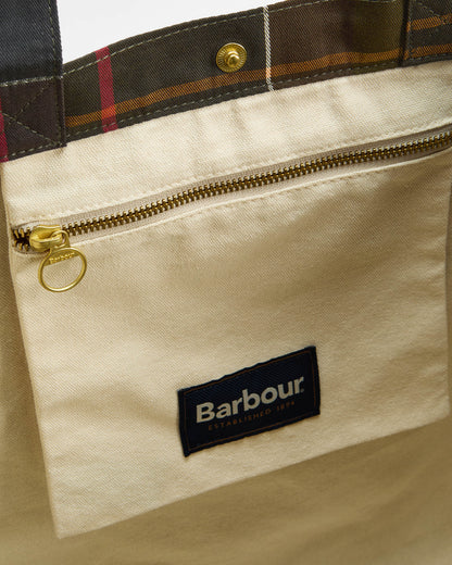 Barbour Telfield Tartan Tote Bag - Classic Tartan | CHO | Designer Unisex Bags