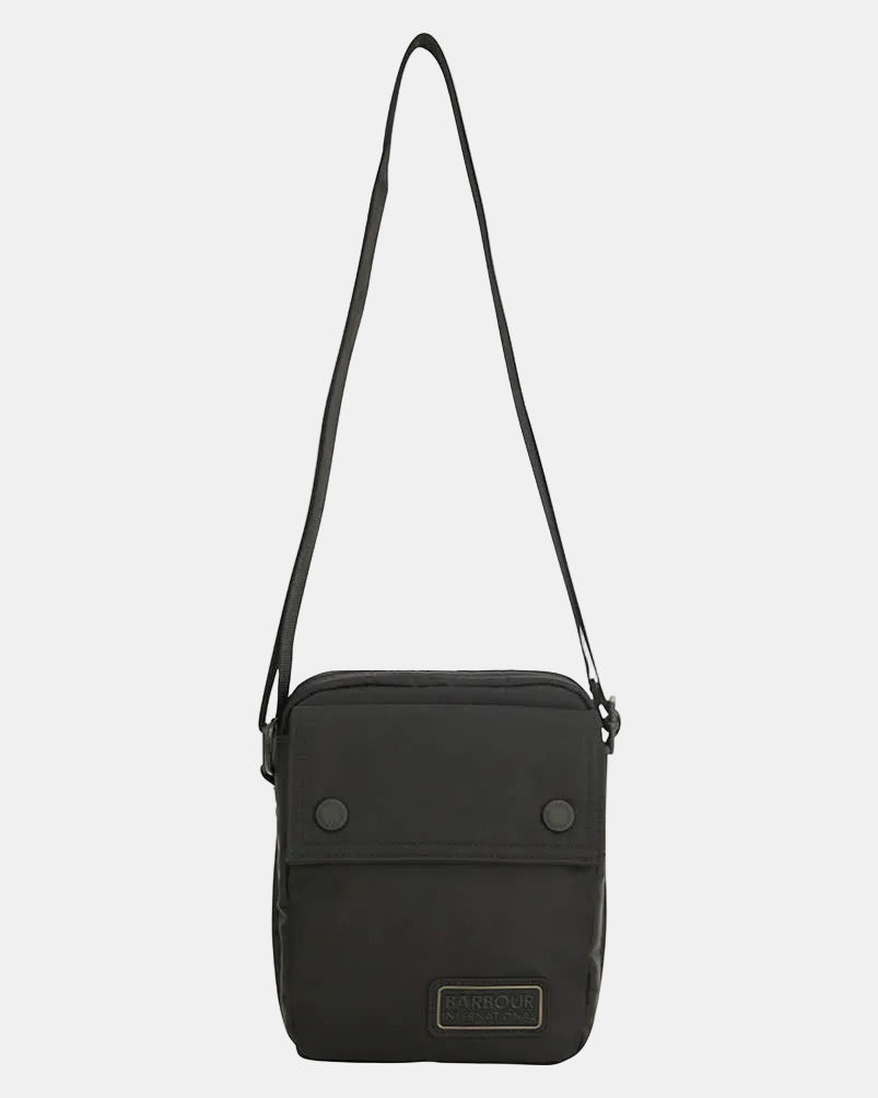 Barbour International Daleson Crossbody Bag - Black | CHO | Designer Unisex Cross Body Bags