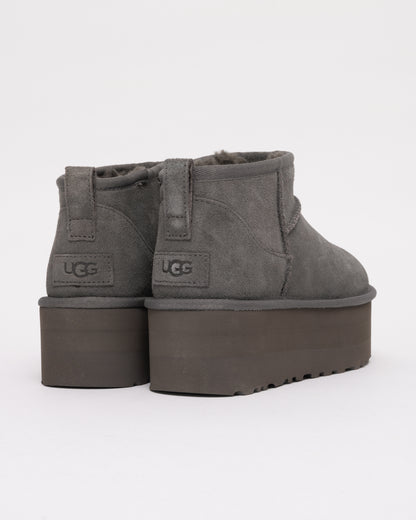 UGG Classic Ultra Mini Womens Platform Boot - Charcoal