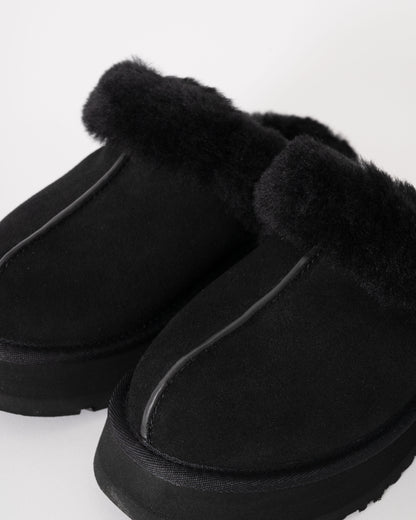 UGG Disquette Womens Slipper - Black - CHO - Designer Womens Slippers