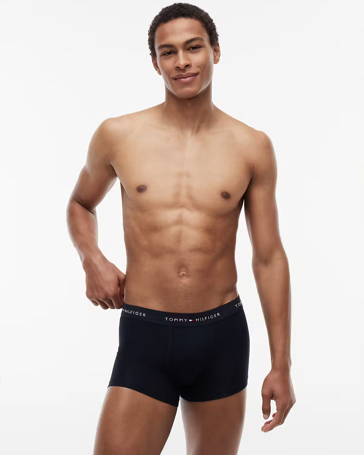 Tommy Hilfiger 3 - Pack Logo Waistband Mens Trunks - Primary Red/White/Desert Sky | CHO | Designer Mens Underwear