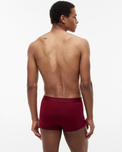 Tommy Hilfiger 3 Pack Waistband Mens Trunks - Desert Sky/White/Rouge  | CHO | Designer Mens Underwear