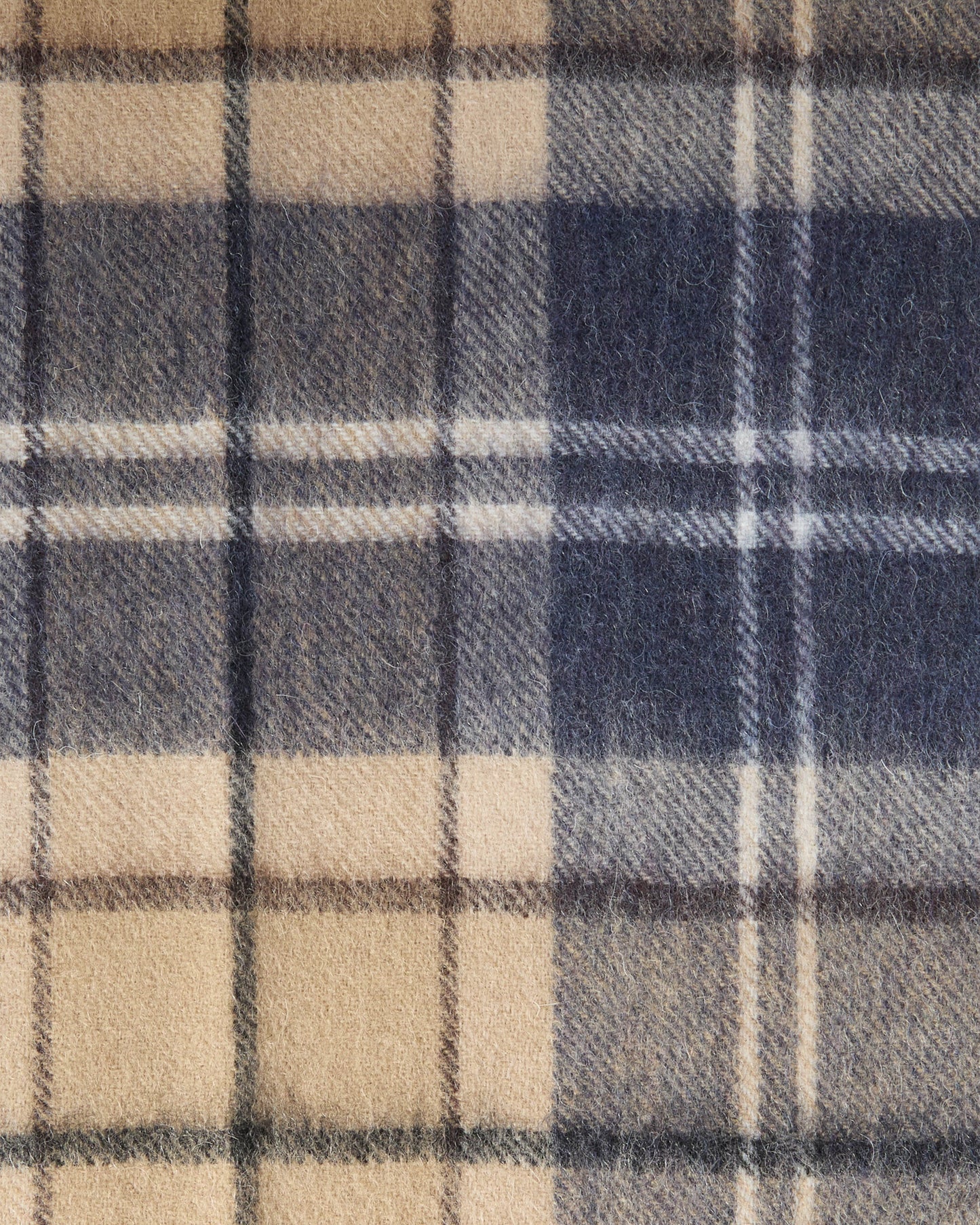 Barbour Merino Cashmere Tartan Scarf - Birchwood Dress Tartan, swatch.