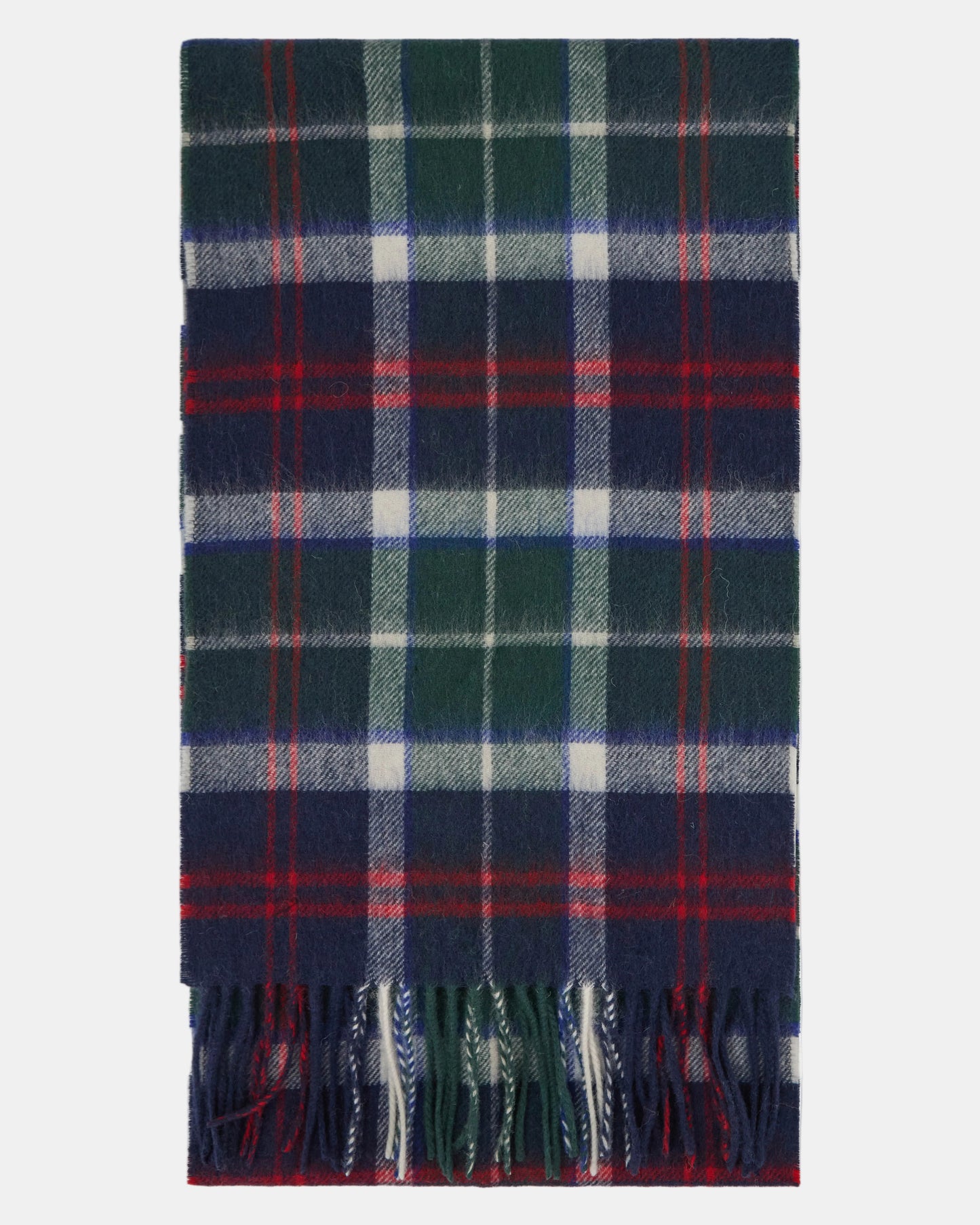 Barbour Merino Cashmere Tartan Scarf - Evergreen Tartan | CHO | Designer Unisex Scarves