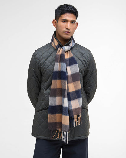 Barbour Large Tattersall Lambswool Scarf - Autumn Dress