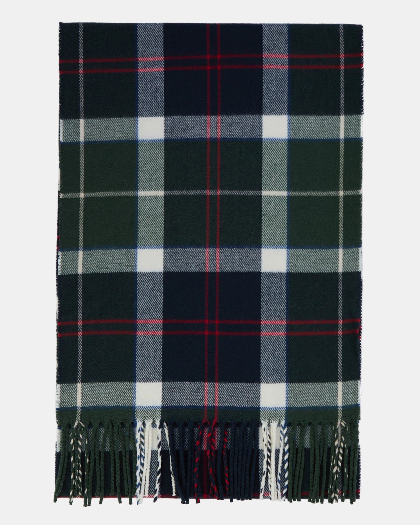 Barbour Galingale Unisex Scarf - Evergreen Tartan | CHO | Designer Unisex Scarves