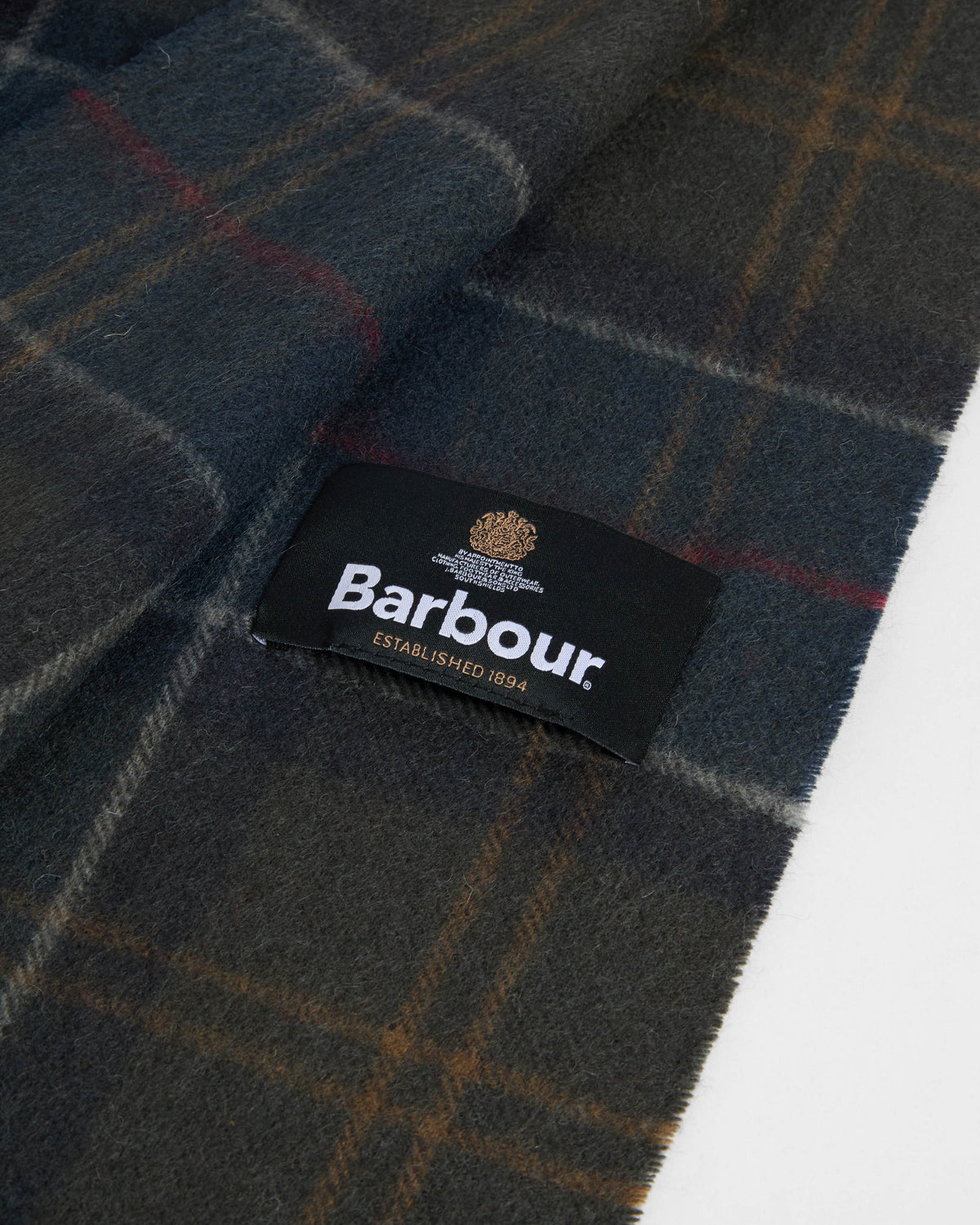 Barbour Braden Tartan Scarf - Shadow Classic Tartan | CHO | Designer Unisex Scarves