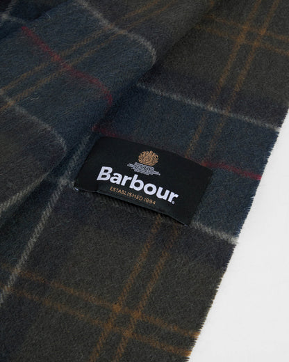 Barbour Braden Tartan Scarf - Shadow Classic Tartan | CHO | Designer Unisex Scarves