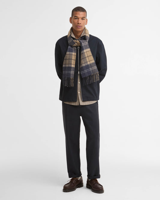 Barbour Dramside Reversible Scarf - Birchwood Dress Tartan | CHO | Designer Unisex Scarves