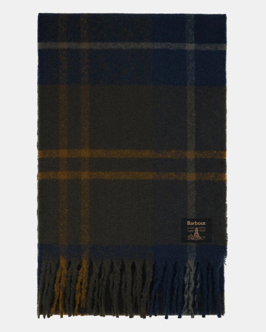 Barbour Yorklane Tartan Scarf - Shadow Classic Tartan