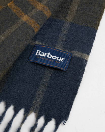 Barbour Yorklane Tartan Scarf - Shadow Classic Tartan | CHO | Designer Unisex Scarves
