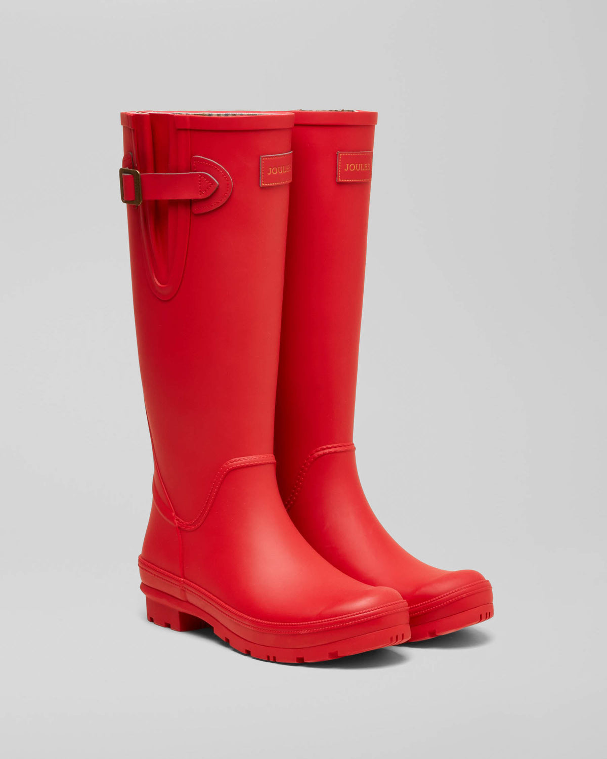 Joules Houghton Womens Adjustable Tall Wellies - Red pair