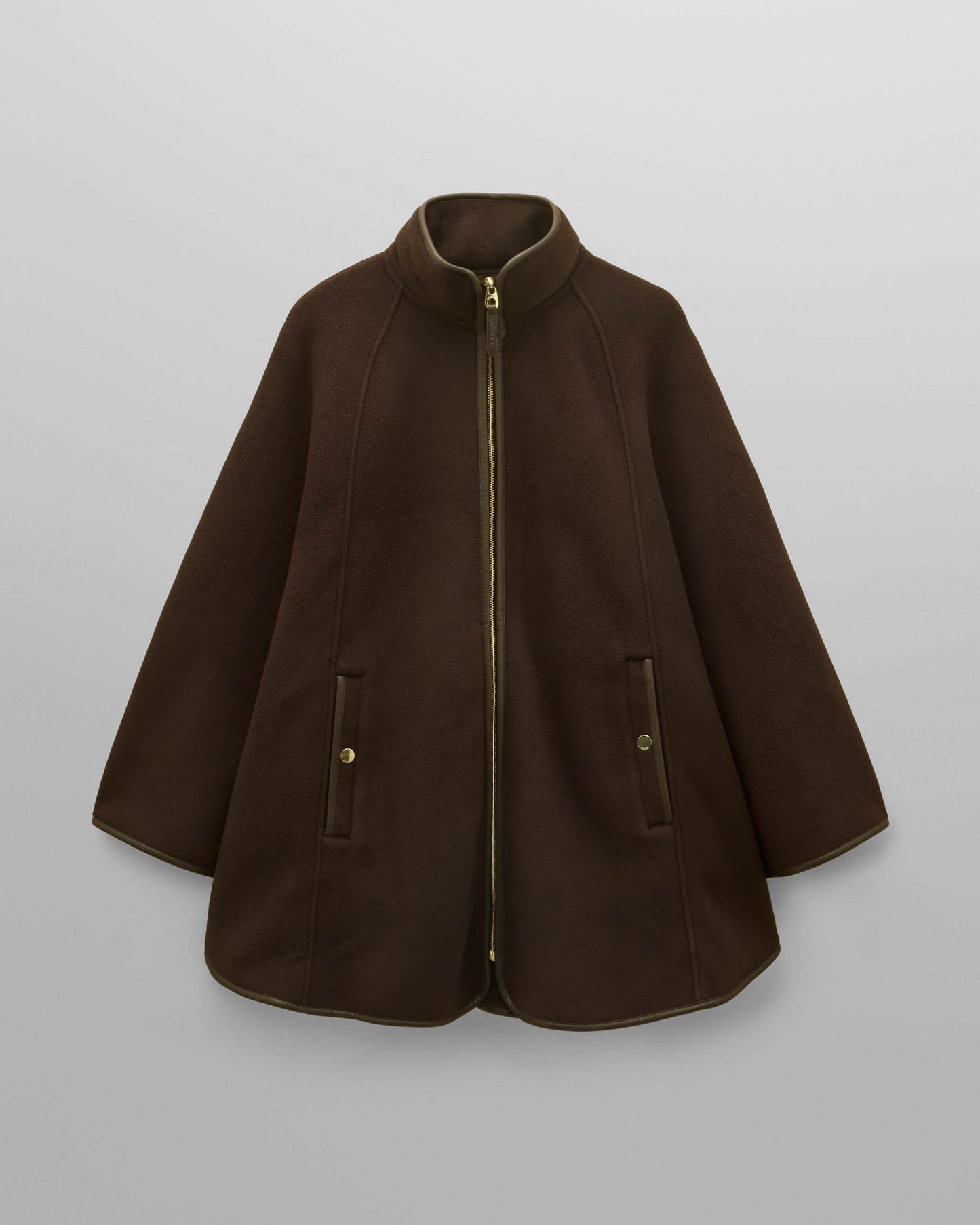 Joules Womens Fleece Cape - Chocolate Brown