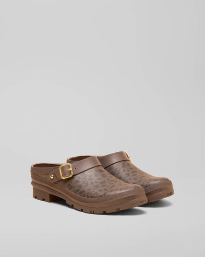Joules Elbridge Womens Welly Clogs - Leopard pair