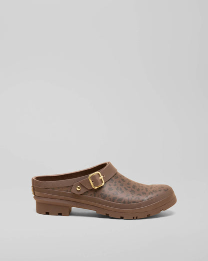 Joules Elbridge Womens Welly Clogs - Leopard side