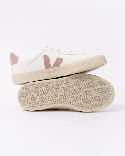 Veja Campo Leather Womens Trainers - White/Babe