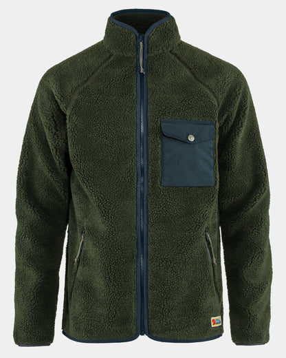 Fjallraven Vardag Pile Mens Fleece - Deep Forest 662
