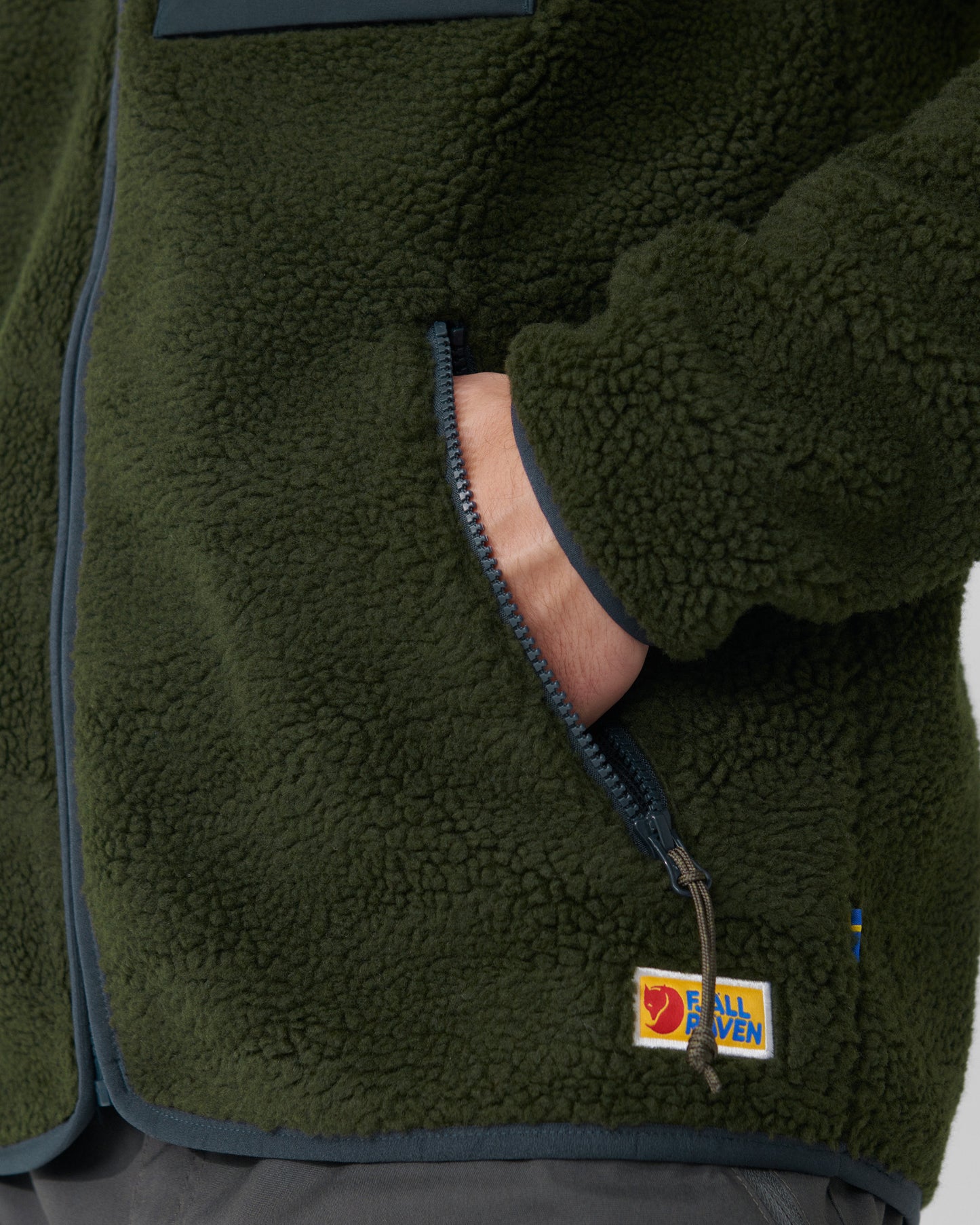 Fjallraven Vardag Pile Mens Fleece - Deep Forest 662