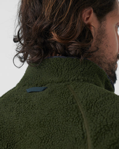 Fjallraven Vardag Pile Mens Fleece - Deep Forest 662
