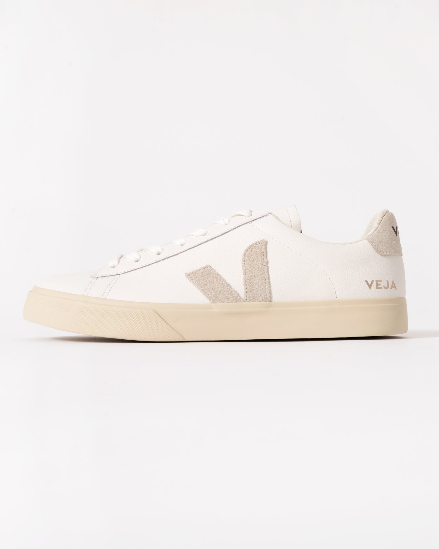 Veja Campo Leather Mens Trainers - White/Natural Suede - CHO - Designer Mens Trainers