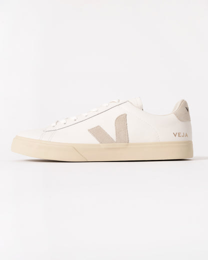 Veja Campo Leather Mens Trainers - White/Natural Suede - CHO - Designer Mens Trainers