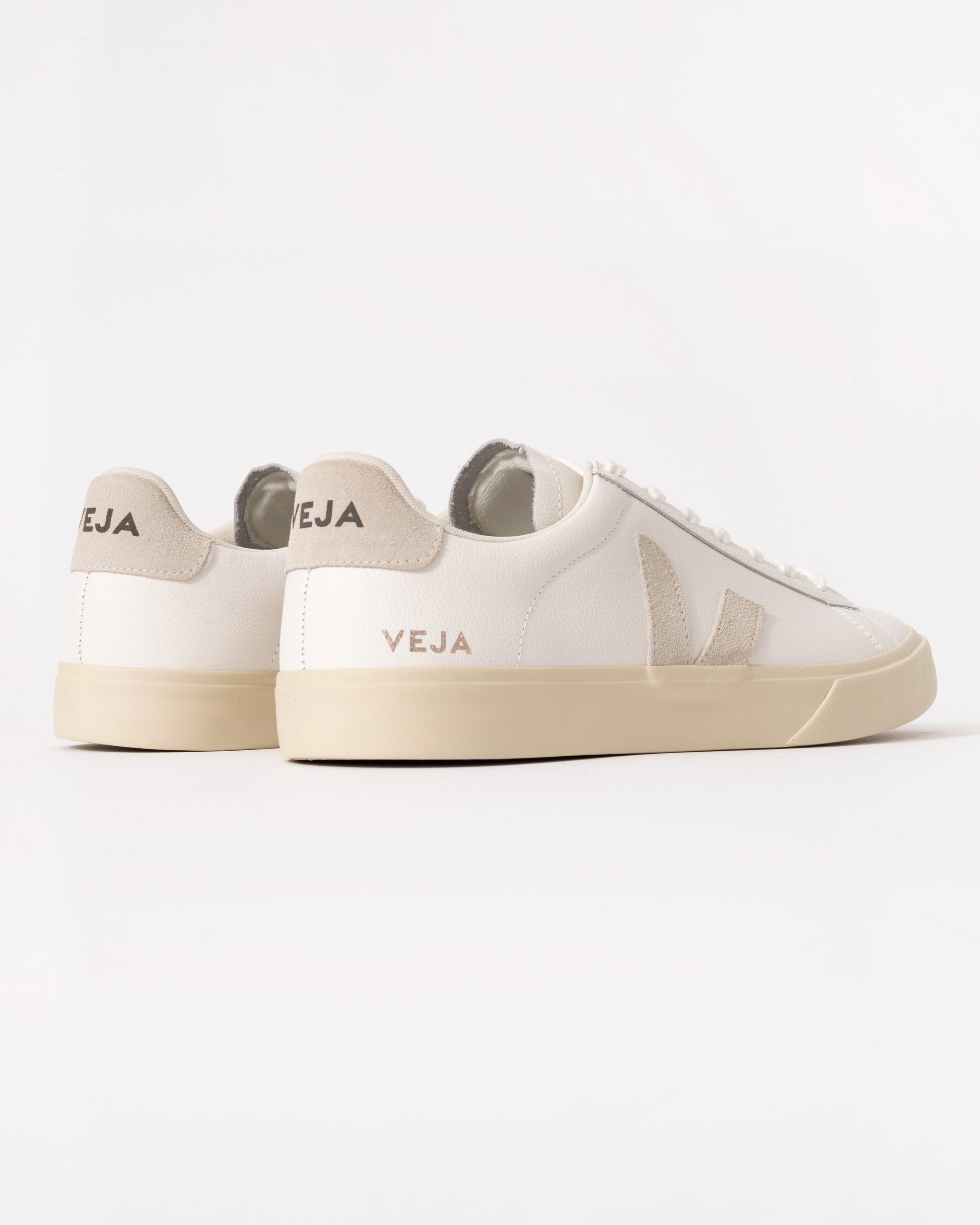 Veja Campo Leather Mens Trainers - White/Natural Suede - CHO - Designer Mens Trainers