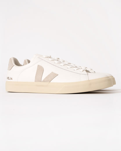 Veja Campo Leather Mens Trainers - White/Natural Suede - CHO - Designer Mens Trainers