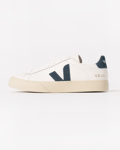 Veja Campo Leather Womens Trainers - White/California - CHO - Designer Womens Trainers
