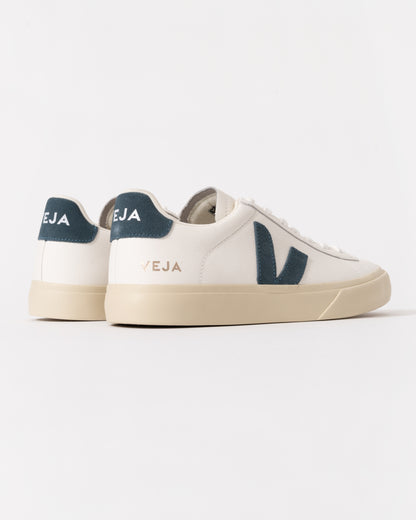 Veja Campo Leather Womens Trainers - White/California - CHO - Designer Womens Trainers