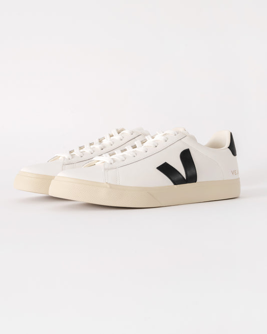 Veja Campo Leather Mens Trainers in White/Black