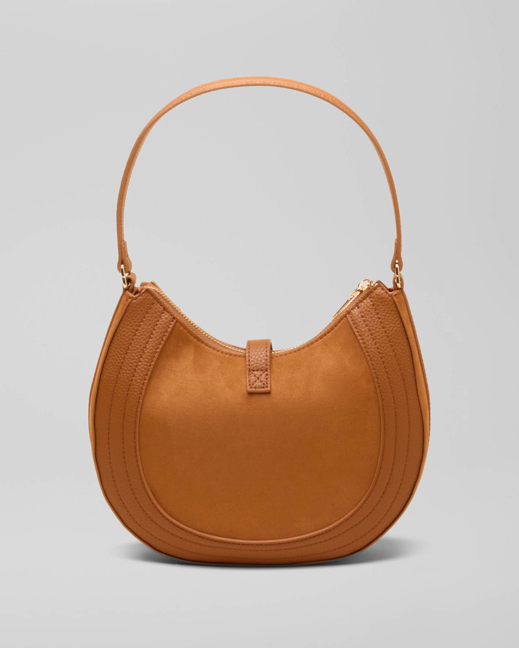 Joules Womens Faux Leather Saddle Bag - Tan Brown, back