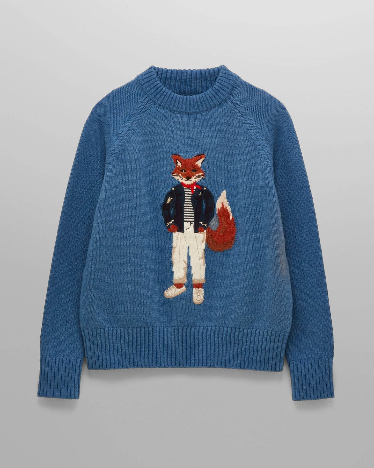 Joules Jonty Womens Jumper - Blue - CHO - Designer Womens Crew Neck Jumpers