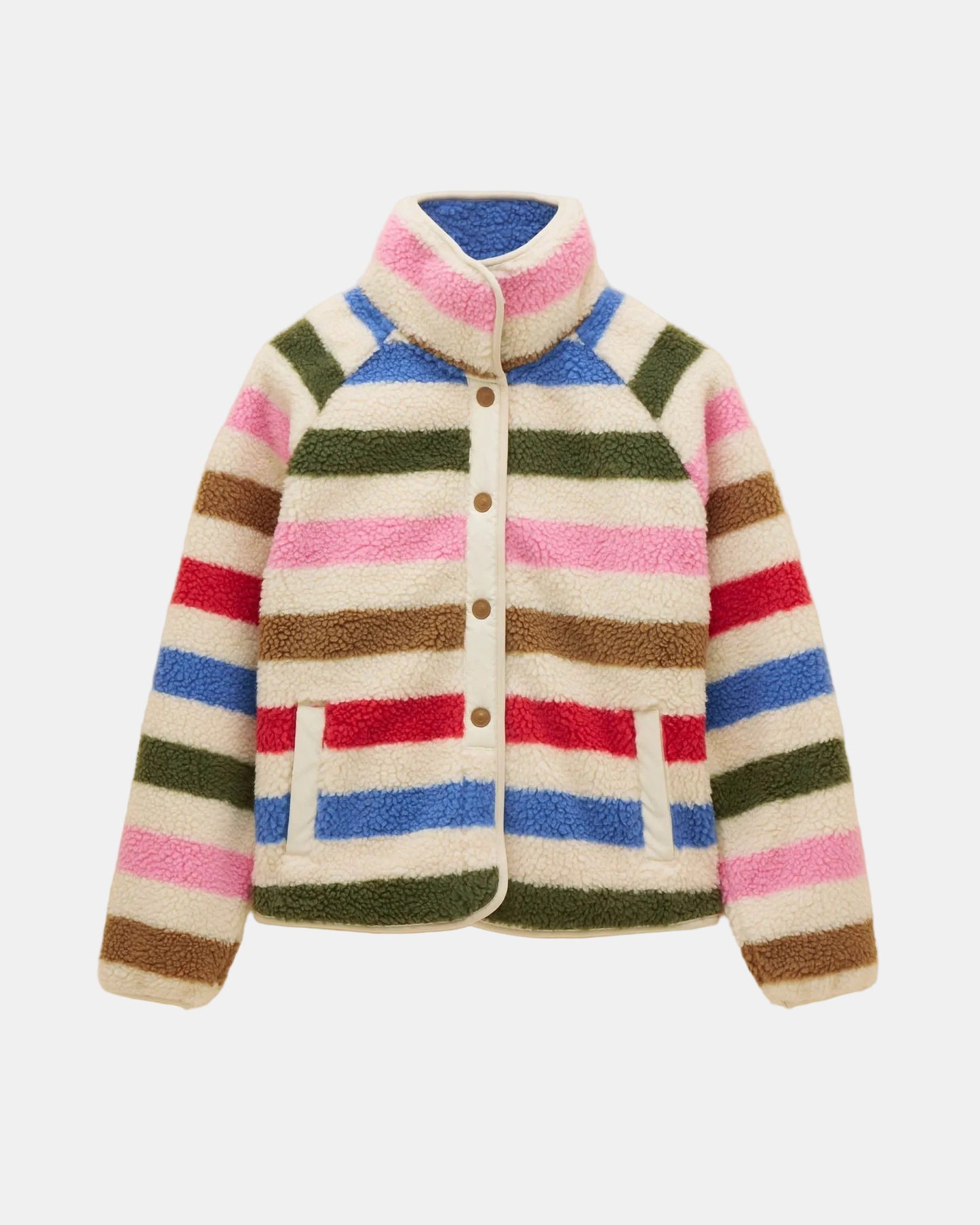 Joules Eva Womens Full Zip Fleece - Multi Bright | CHO | Designer 
