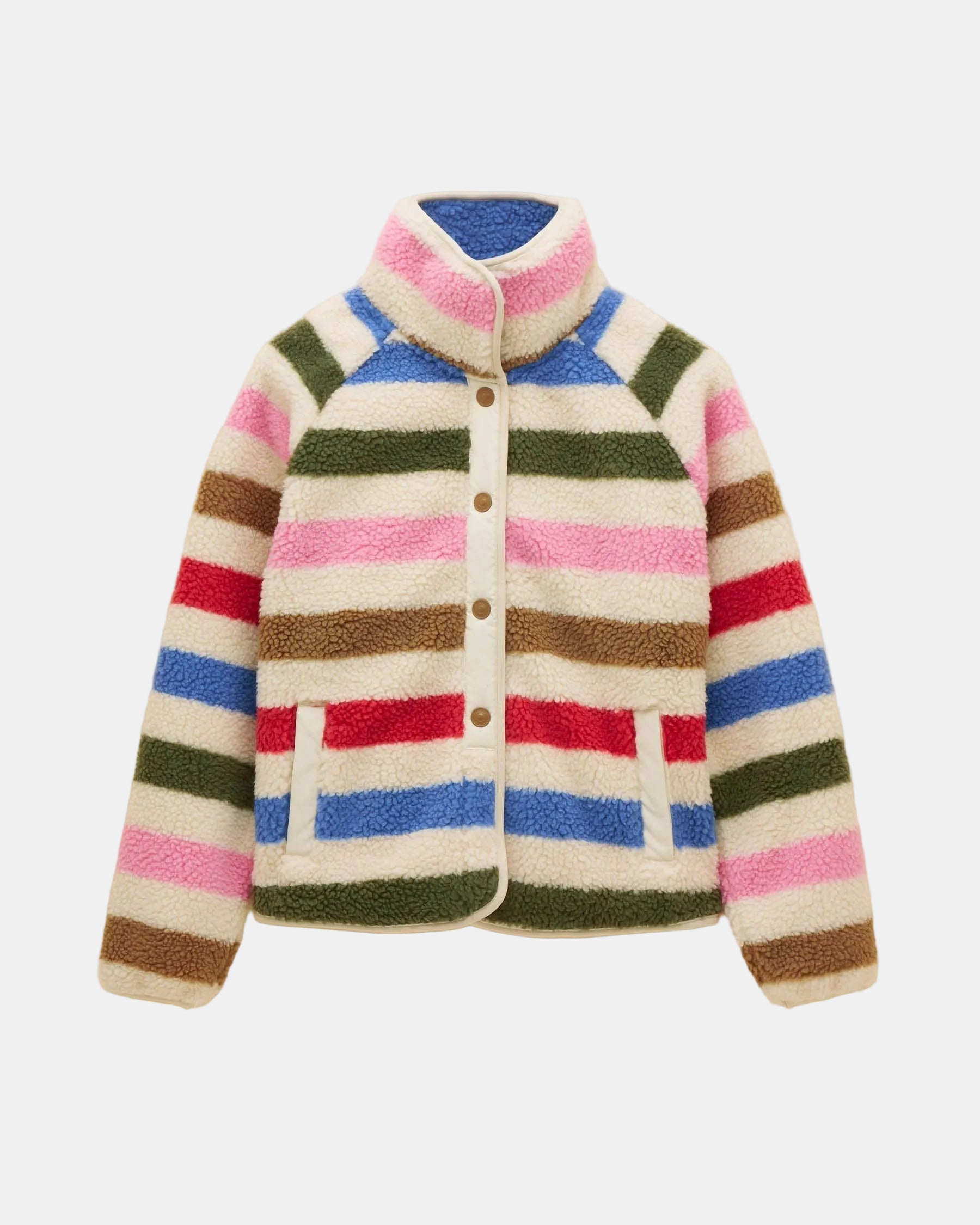 Joules Eva Womens Full Zip Fleece - Multi Bright | CHO | Designer 