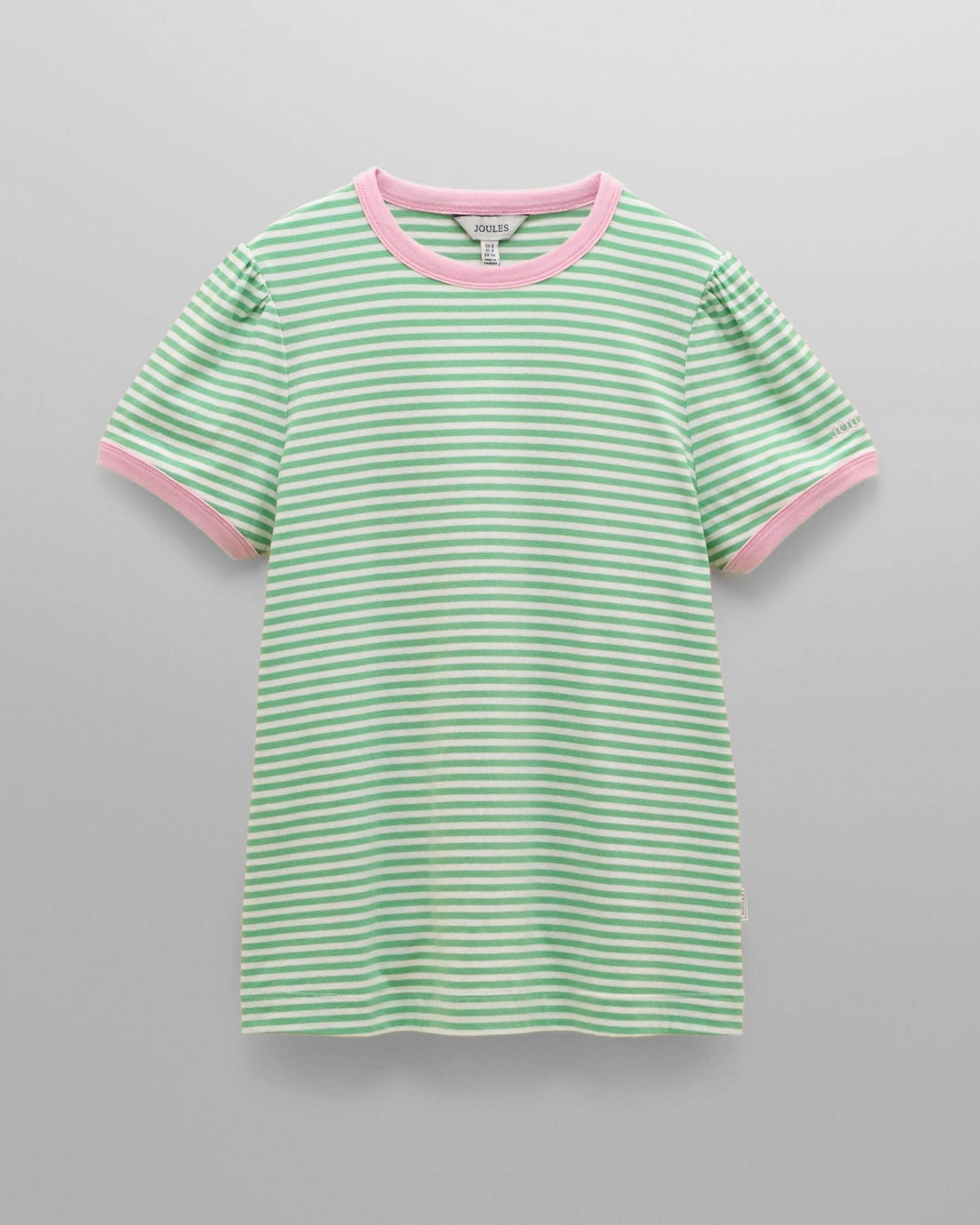 Joules Erin Womens Striped T-Shirt - Green Stripe