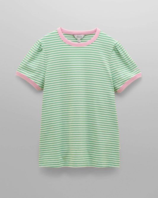 Joules Erin Womens Striped T-Shirt - Green Stripe