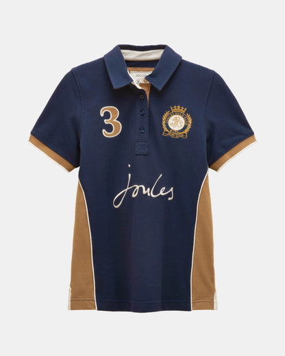 Joules Beaufort Womens Polo Shirt - Navy | CHO | Designer 